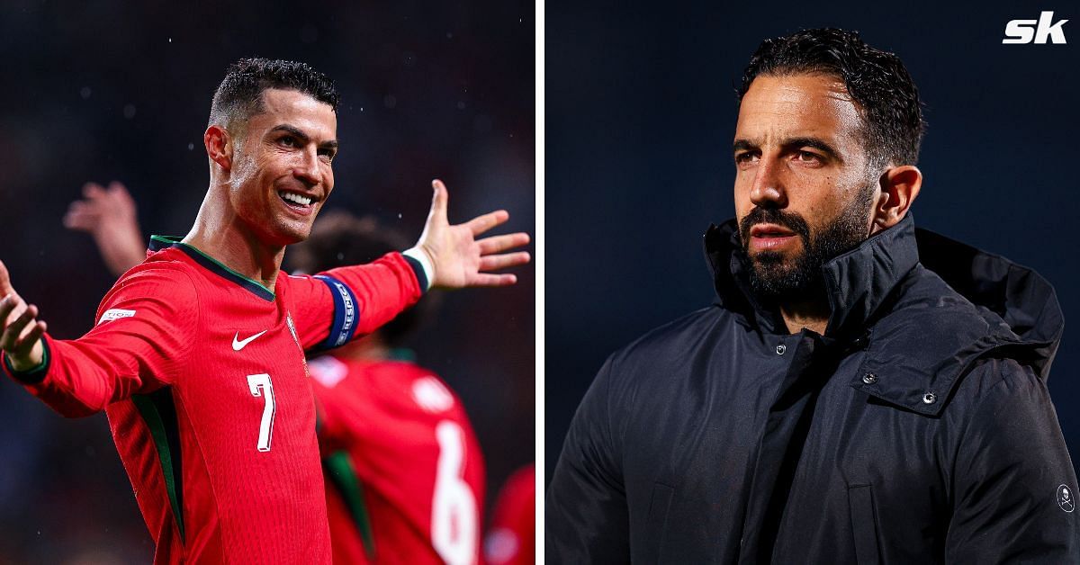 Cristiano Ronaldo and Manchester United head coach Ruben Amorim