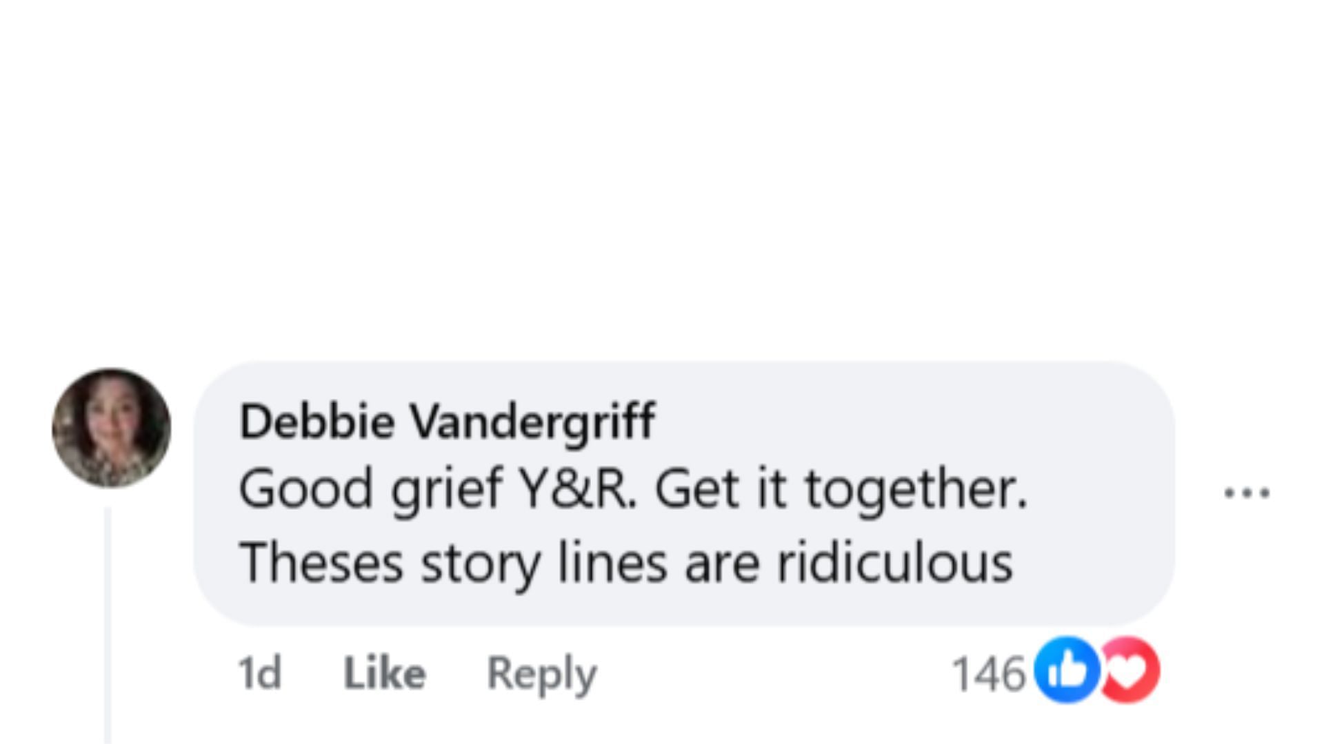 A fan response to Jordan and Ian&#039;s re-entry into the soap (Image via Facebook/The Young and the Restless)