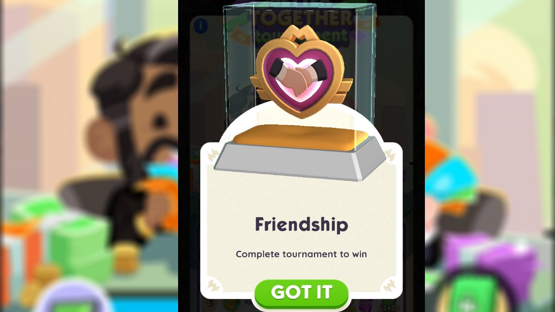 Completing the Better Together tournament rewards a new shield (Image via Scopely)