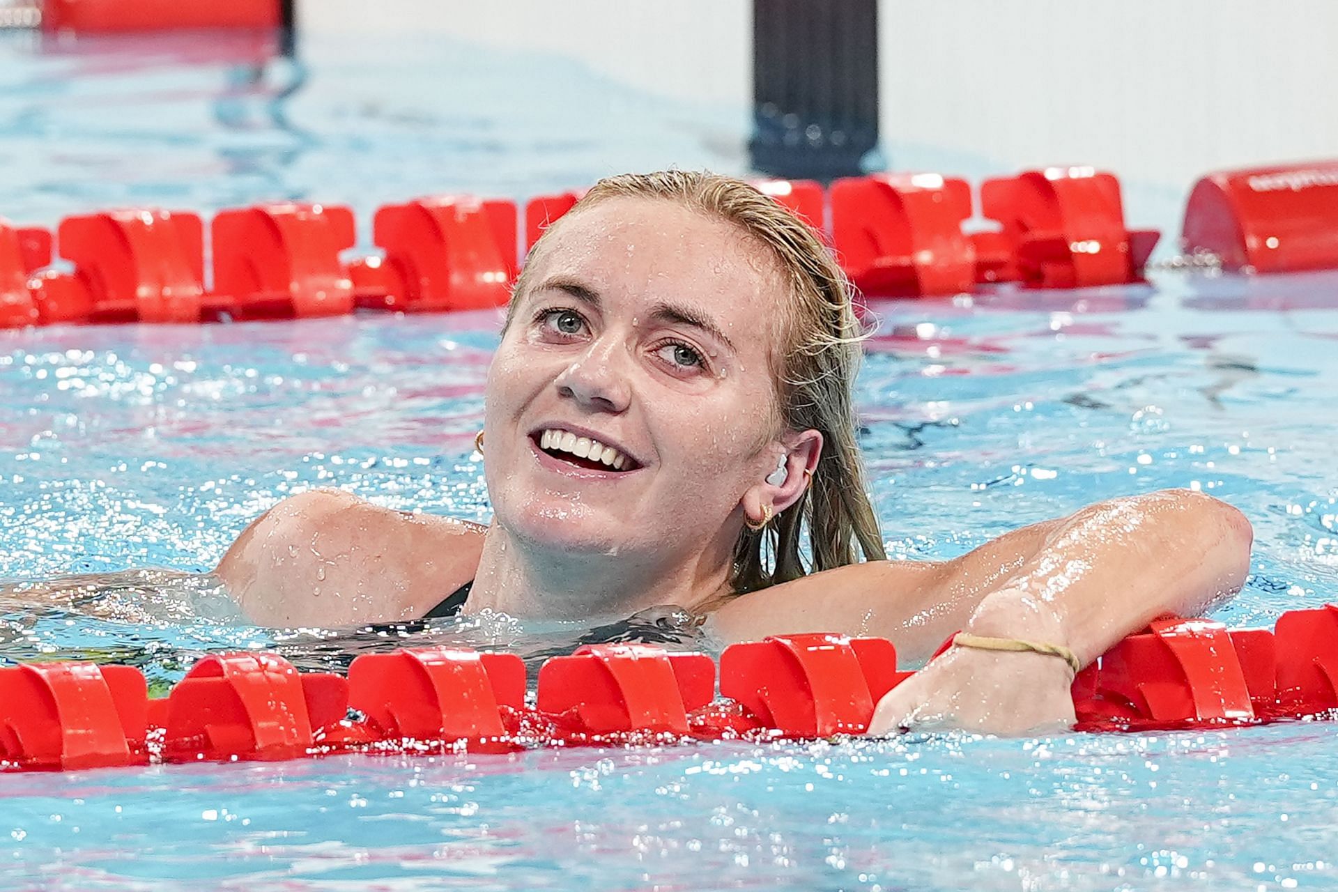 Titmus during the 800m freestyle event on the eighth day of the Paris Olympics (Image via: Getty)