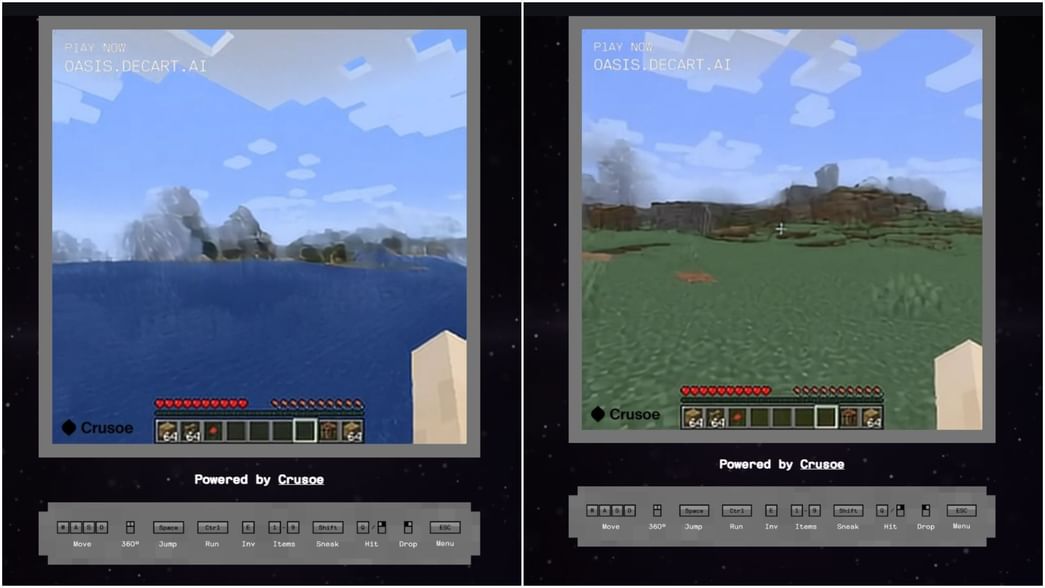 New Oasis AI Minecraft feels like a horrifying yet intriguing fever dream