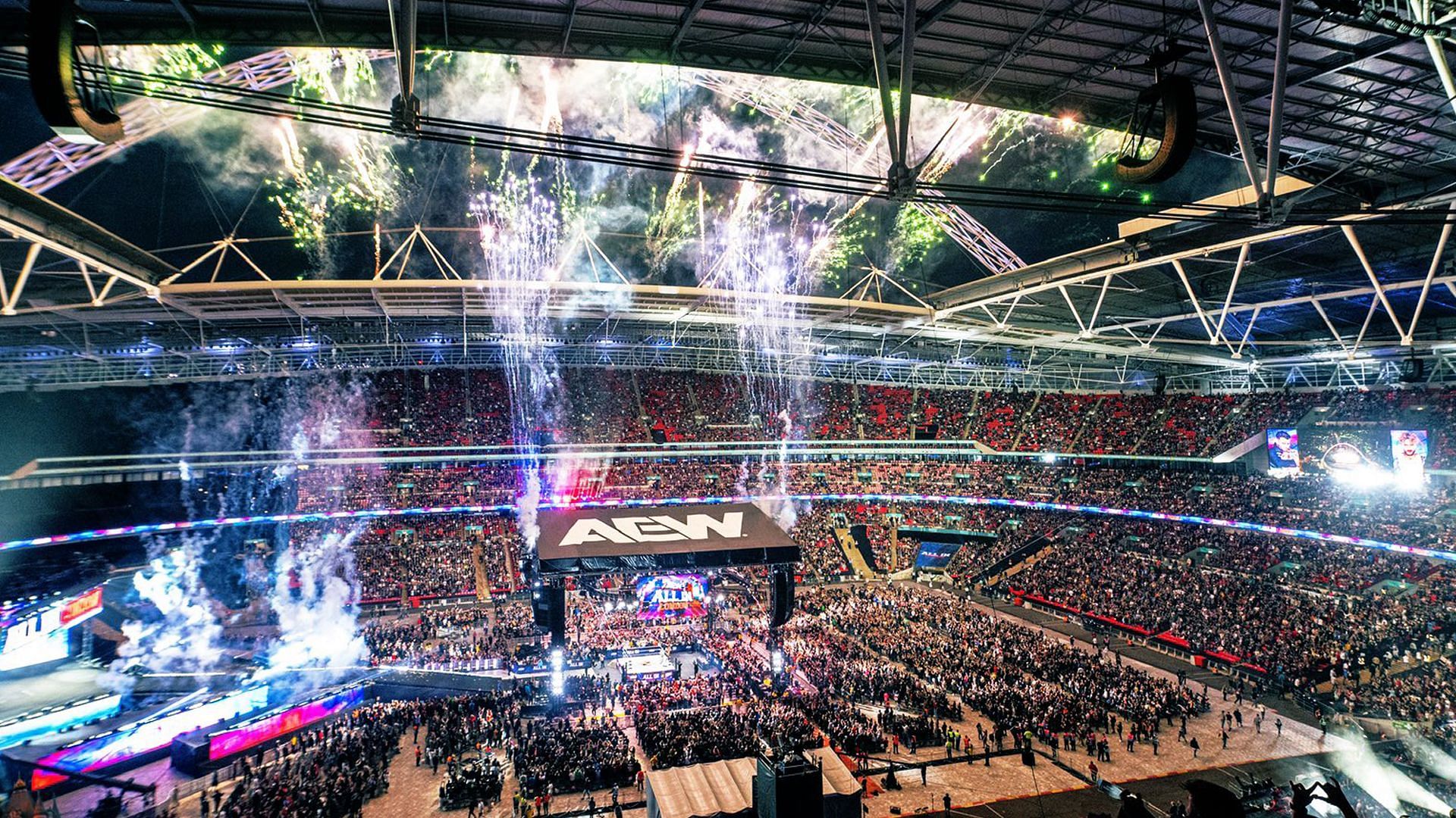 All In 2024 aired live from Wembley Stadium (Image credit: AEW