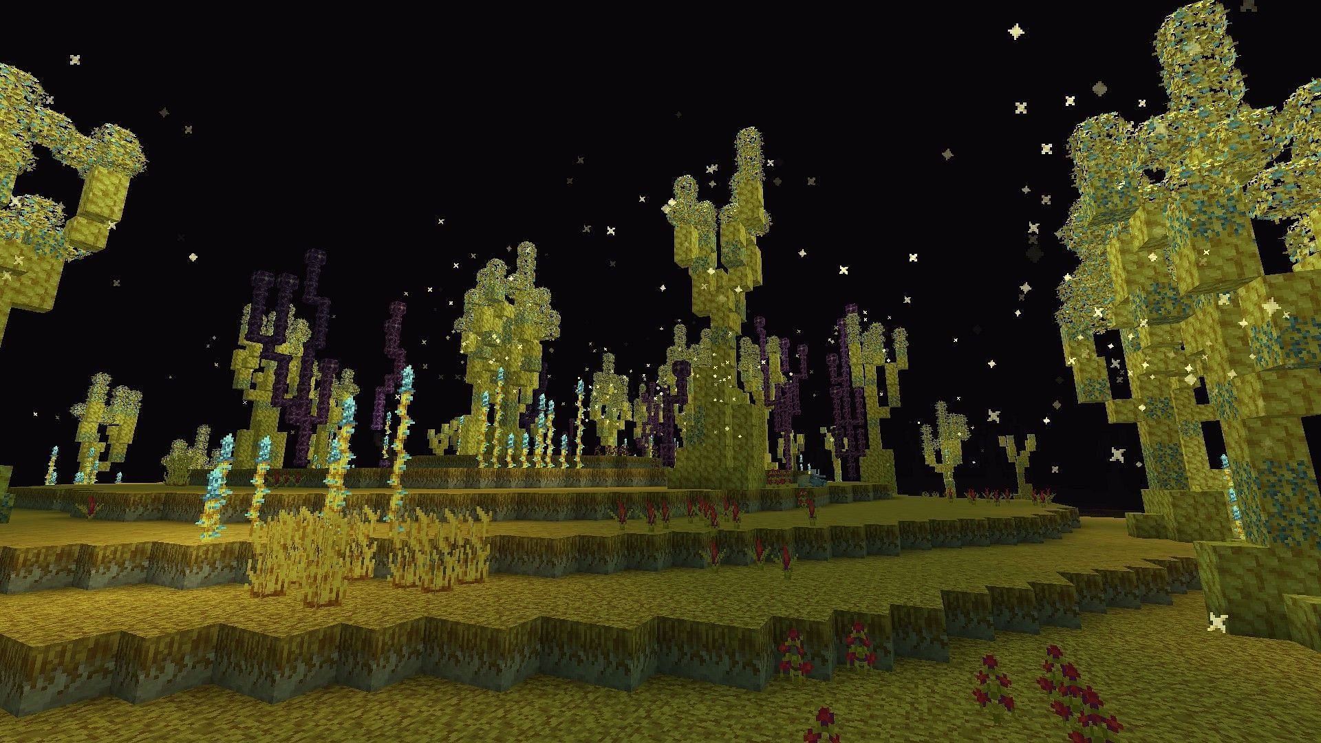 The yellow-colored chorus could work well (Image via Mojang Studios || XxPoggyisLitxX)