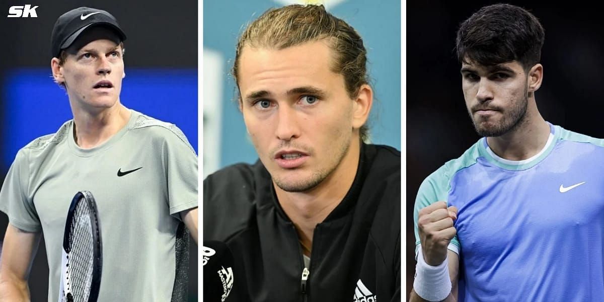 Alexander Zverev hails Jannik Sinner and Carlos Alcaraz as the 