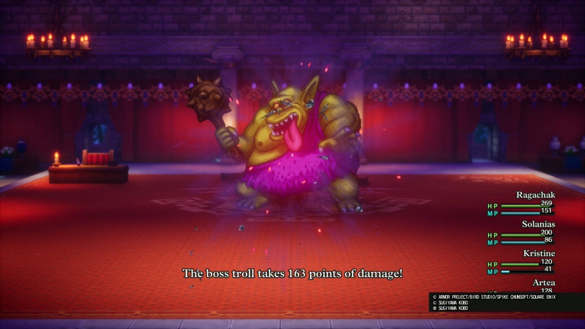 Give Boss Troll a taste of his own medicine if you have Attack Attacker! (Image via Square Enix)