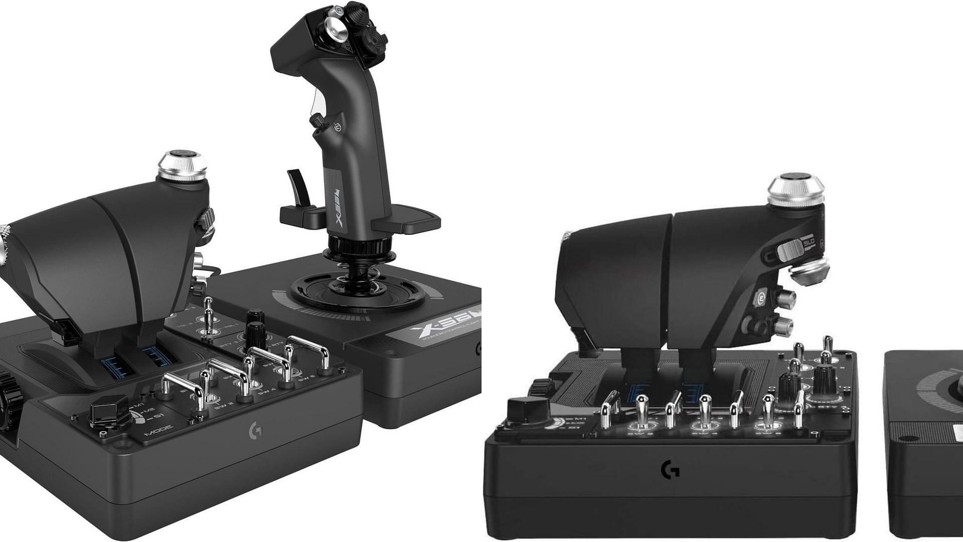 Logitech G X56 H.O.T.A.S Throttle and Joystick available for $20 less for Black Friday 2024 (Image via Logitech, Newegg)