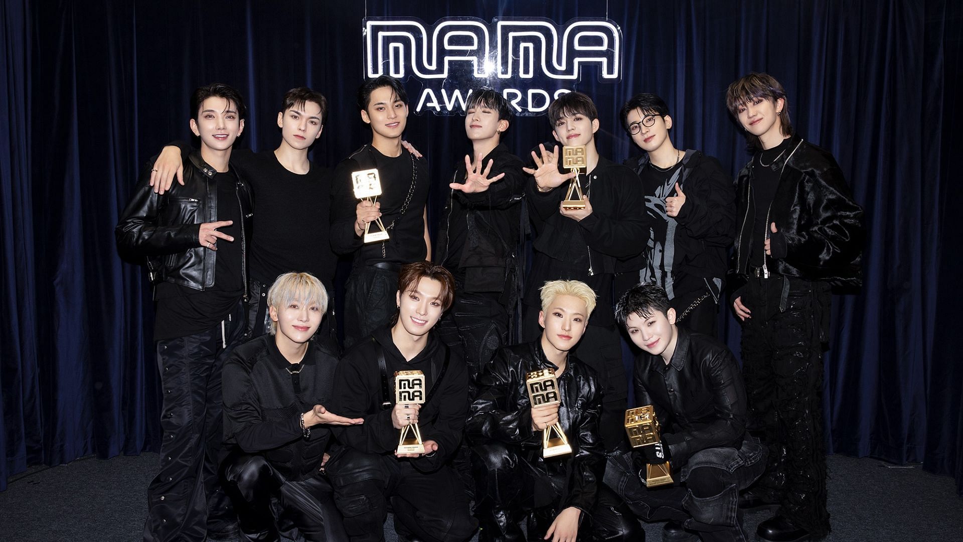 SEVENTEEN members shed tears after winning 2 daesangs: Artist of the Year &amp; Album of the Year at 2024 MAMA (Images Via X/@pledis_17) 