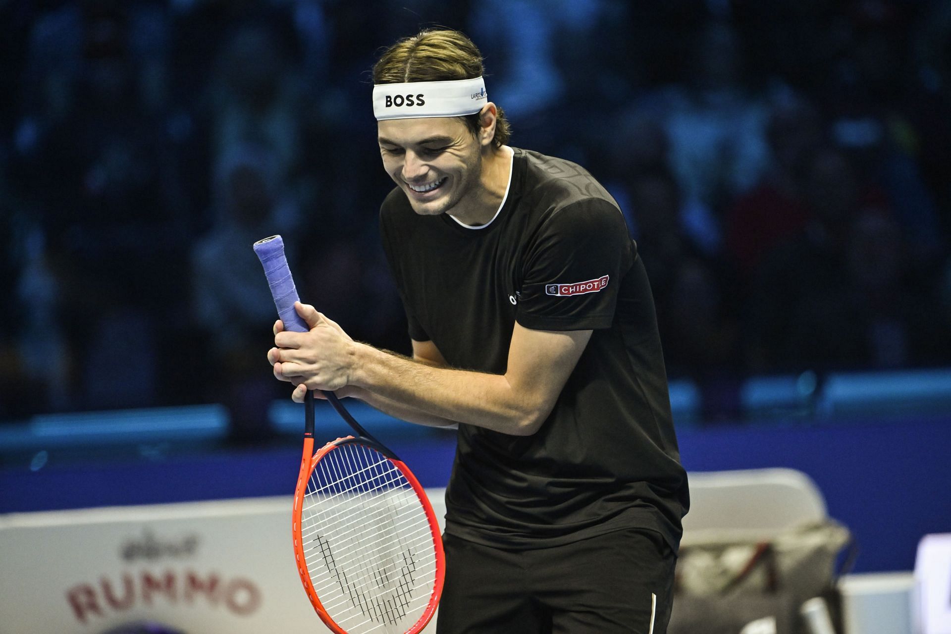 Taylor Fritz reacts at the Nitto ATP Finals 2024 - Day 8 - (Source: Getty)