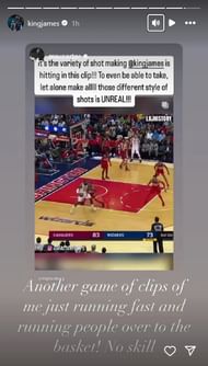 LeBron James claps back through his Instagram (Photo credits: LeBron's IG)