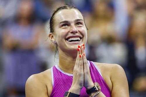 Aryna Sabalenka pictured at 2024 US Open (Source: Getty)