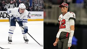 Max Domi makes NFL GOAT admission as 7x Super Bowl winner hits the rink with Maple Leafs legend