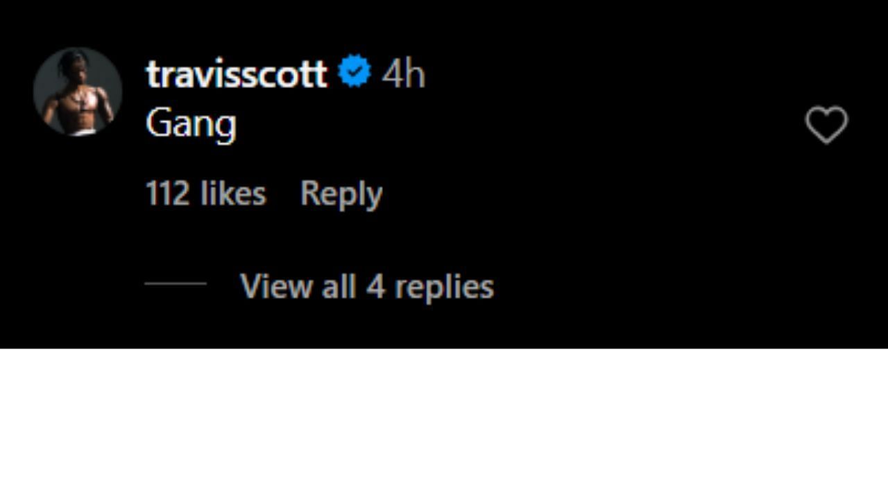 Travis Scott&#039;s reaction