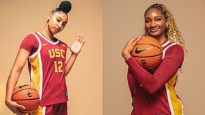 “44 is my new fav”: JuJu Watkins hypes up new USC teammate Kiki Iriafen in preseason photoshoot