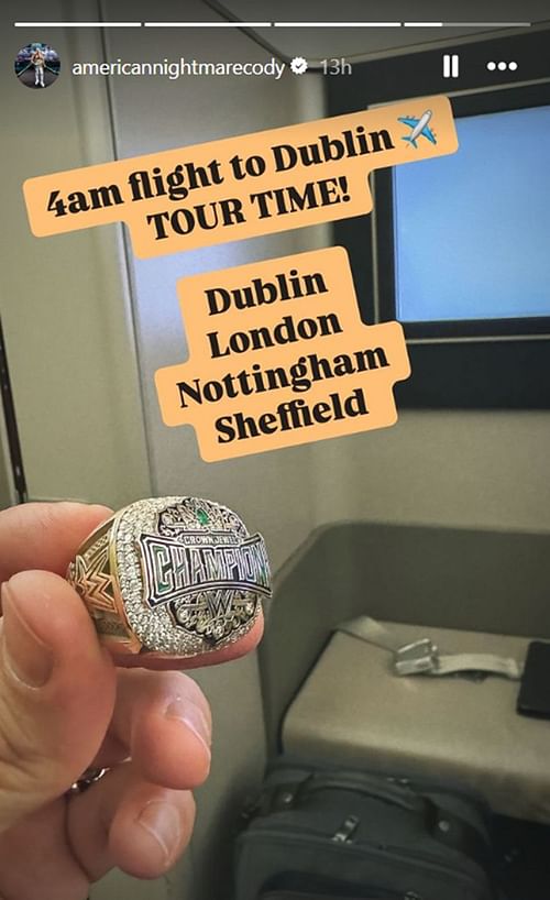 Cody Rhodes has left the building (Credit: Cody's Instagram Story)