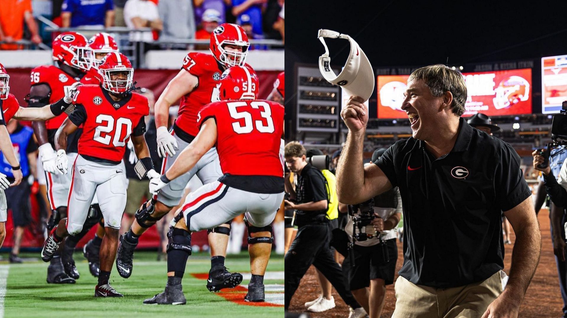 Coach Kirby Smart and his Georgia team (Georgia