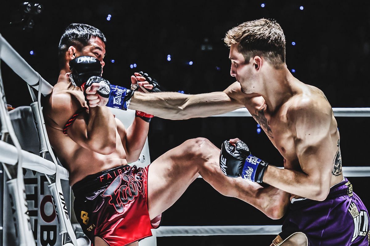 Nico Carrillo fighting Nong-O Hama | Image credit: ONE Championship