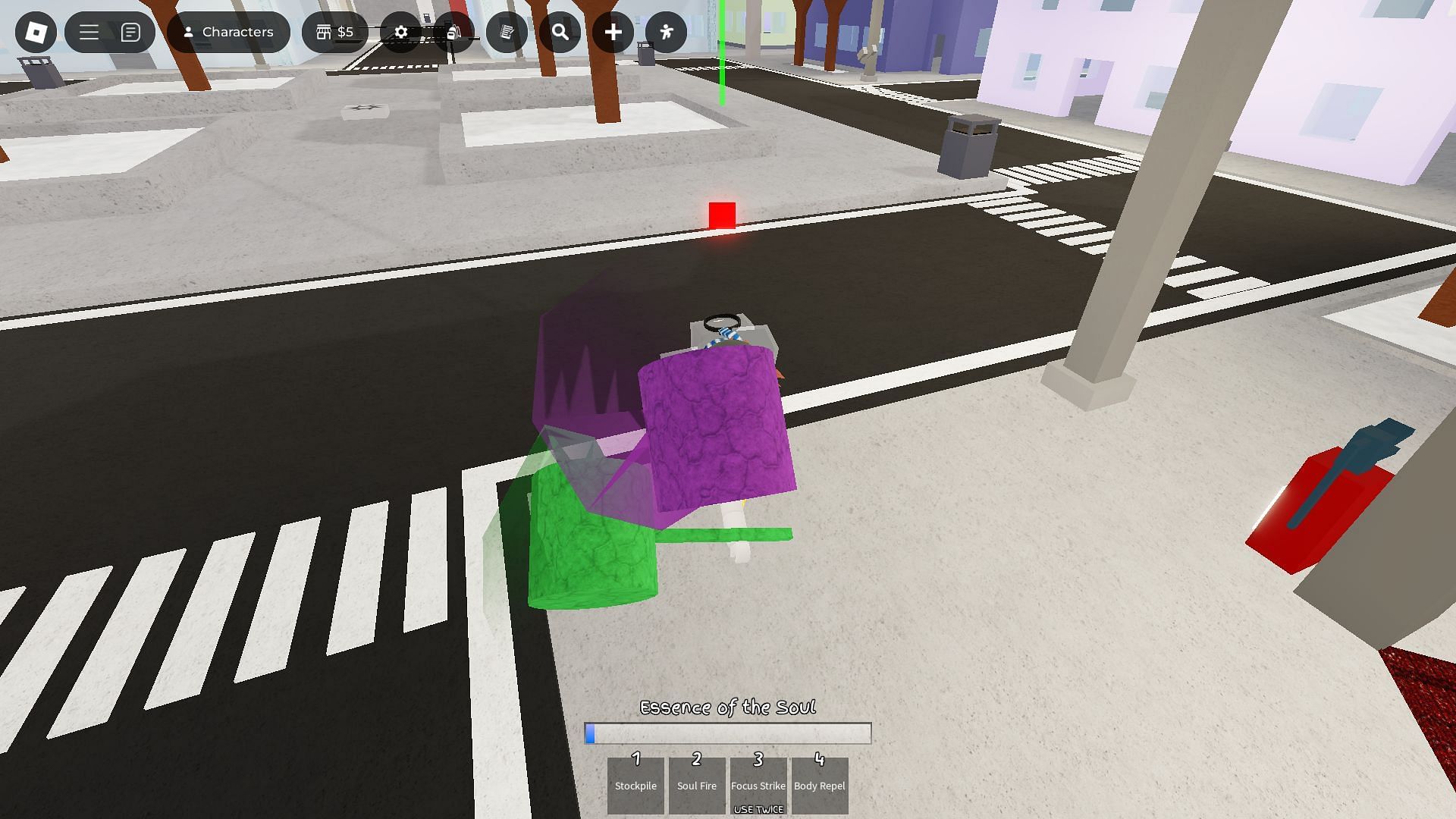 Using Stockpile (Image via Roblox)