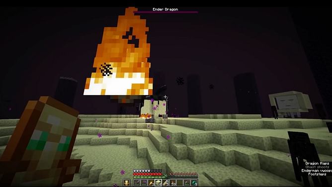 Minecraft player defeats Ender Dragon in a ridiculously challenging way