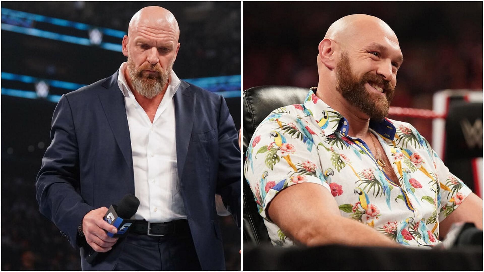 Triple H (left), Tyson Fury (right) [Images via: WWE.com]