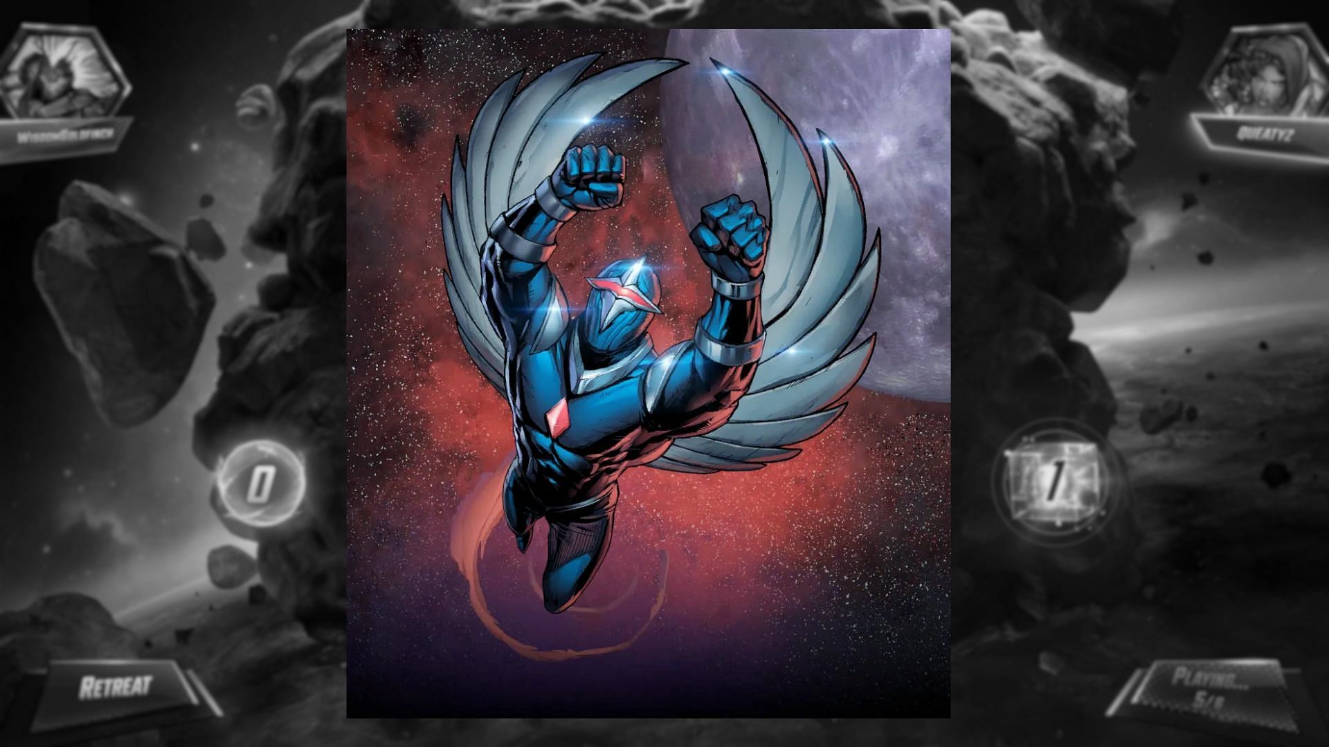 Darkhawk is a Marvel Snap endgame card whose ability makes him immensely strong in the later turns (Image via Nuverse)