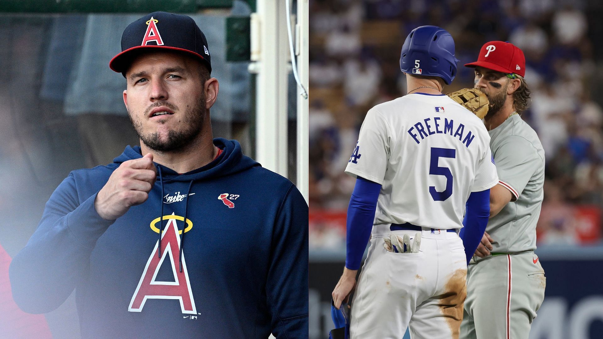 Mike Trout, Freddie Freeman and Bryce Harper are among those on the current MLB home run leaderboard