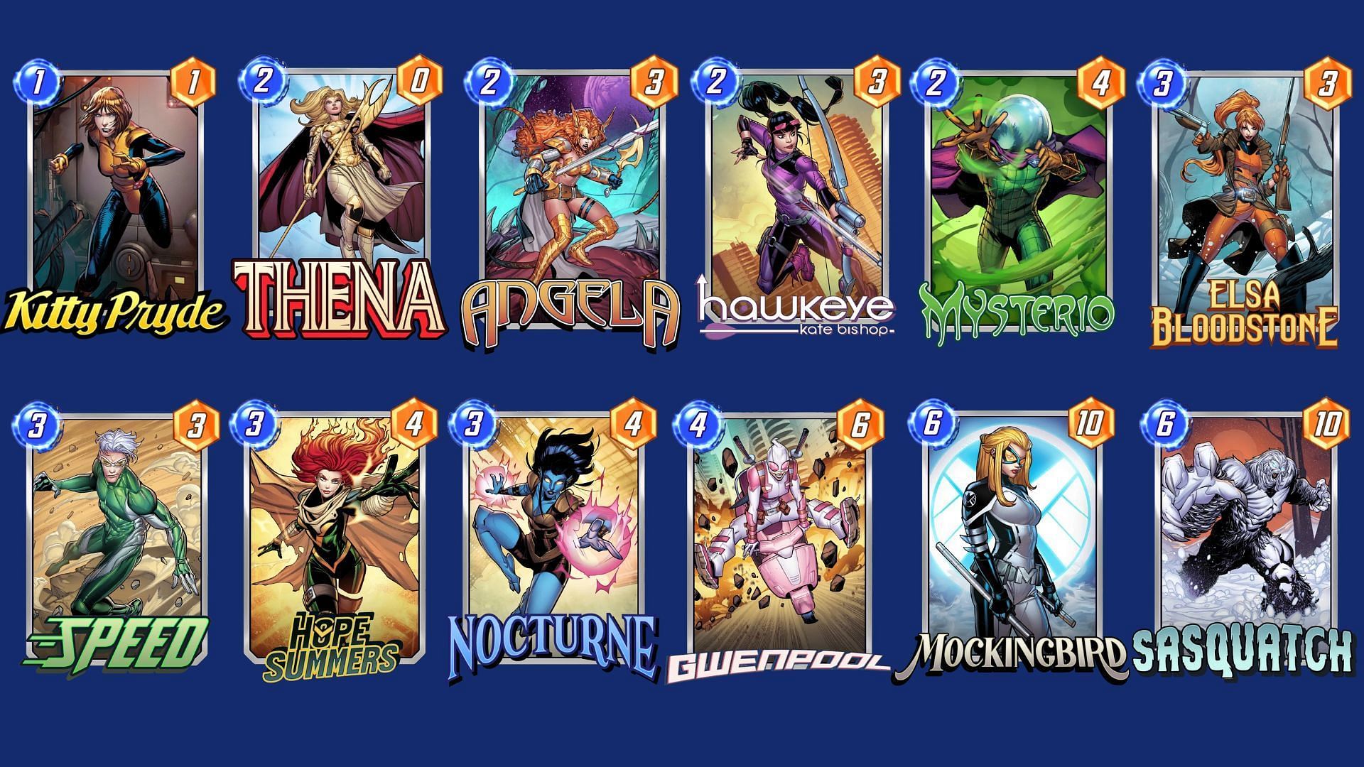 The Speed Sasquatch move deck is a move-oriented Marvel Snap Speed deck (Image via Nuverse)