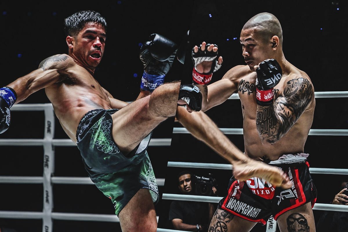 Danial Williams (Left) faces Thongpoon (Right) at Lumpinee