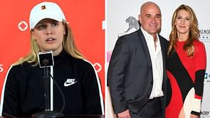 Andre Agassi called out by Eugenie Bouchard for being "scared" as he and Steffi Graf share their strategy for Pickleball Slam 3