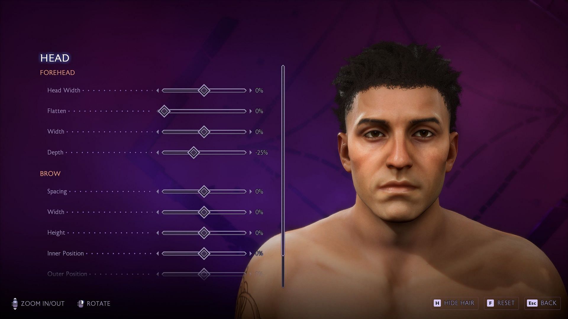 Most detailed aspects from the intro character creator are accounted for in the Mirror of Transformation (Image via EA)