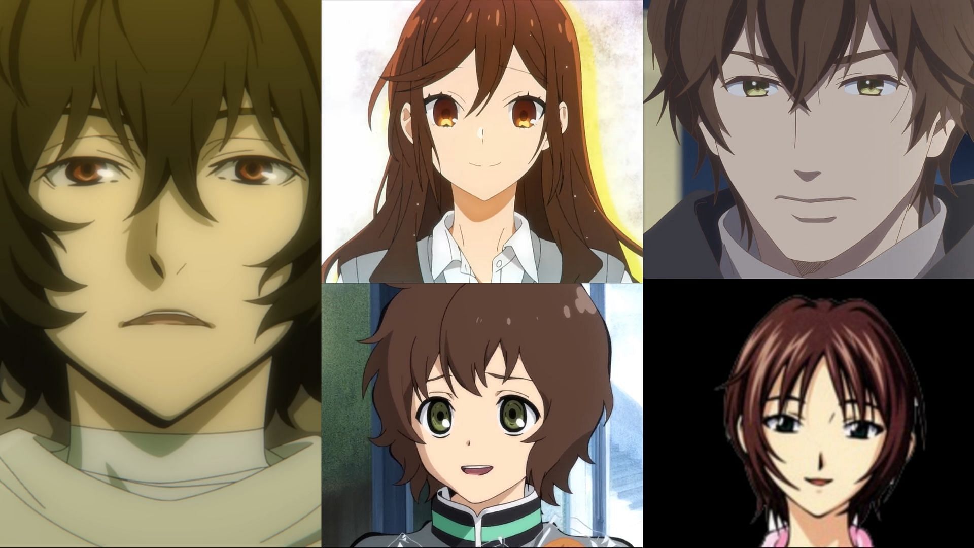 Anime characters who look like Dazai (Image via Bones, CloverWorks, Gainax, Wit Studio, and Lesprit)