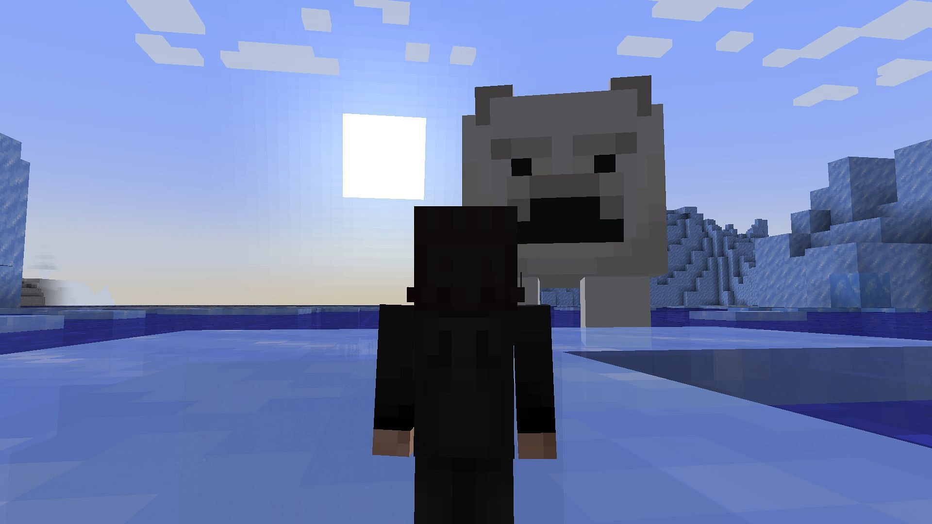 Use the Shrink. Minecraft mod to make yourself smaller (Image via Mojang Studios || Curseforge/@Gigabit101)