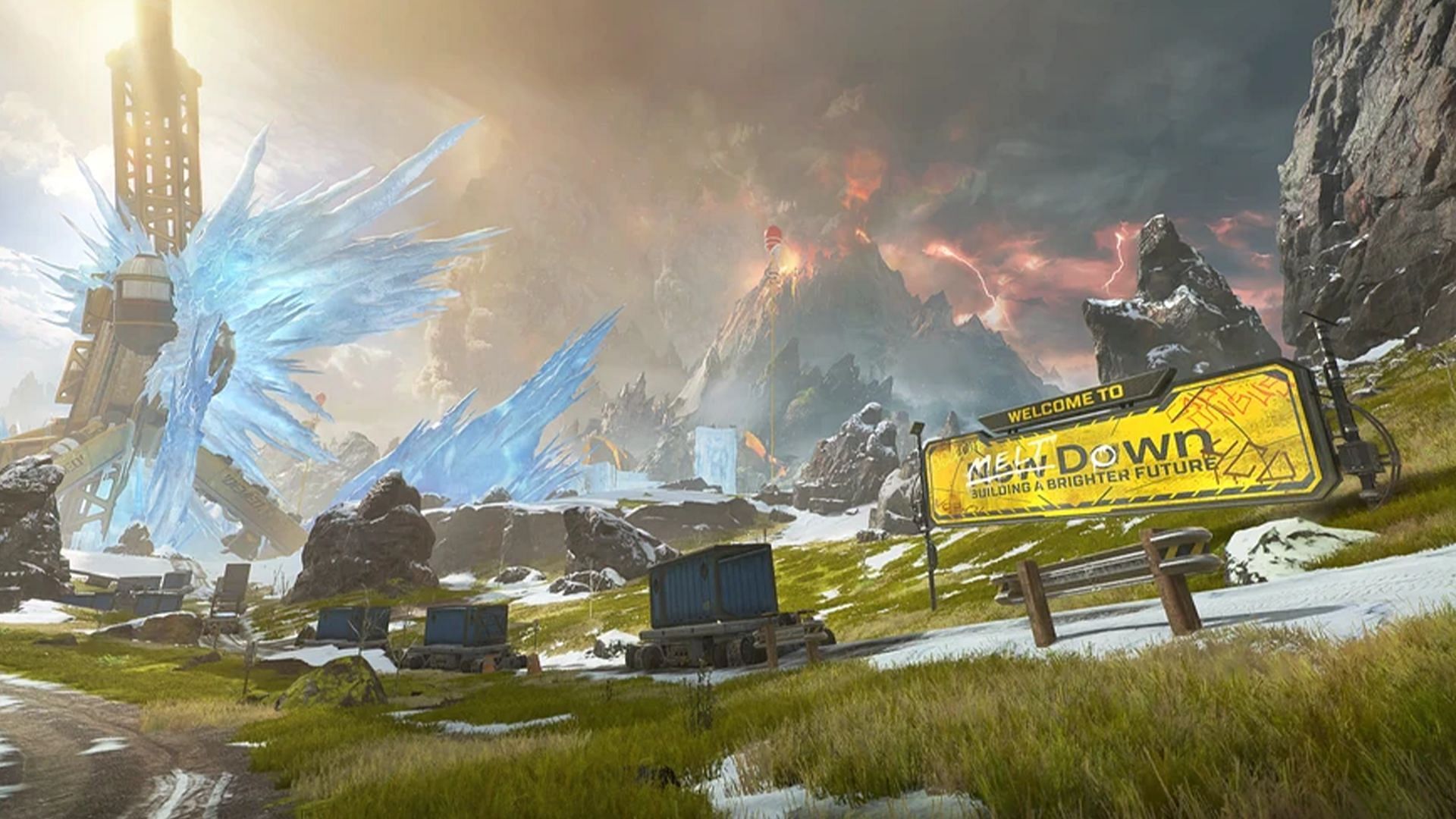 World&#039;s Edge map in Apex Legends (Image via EA)