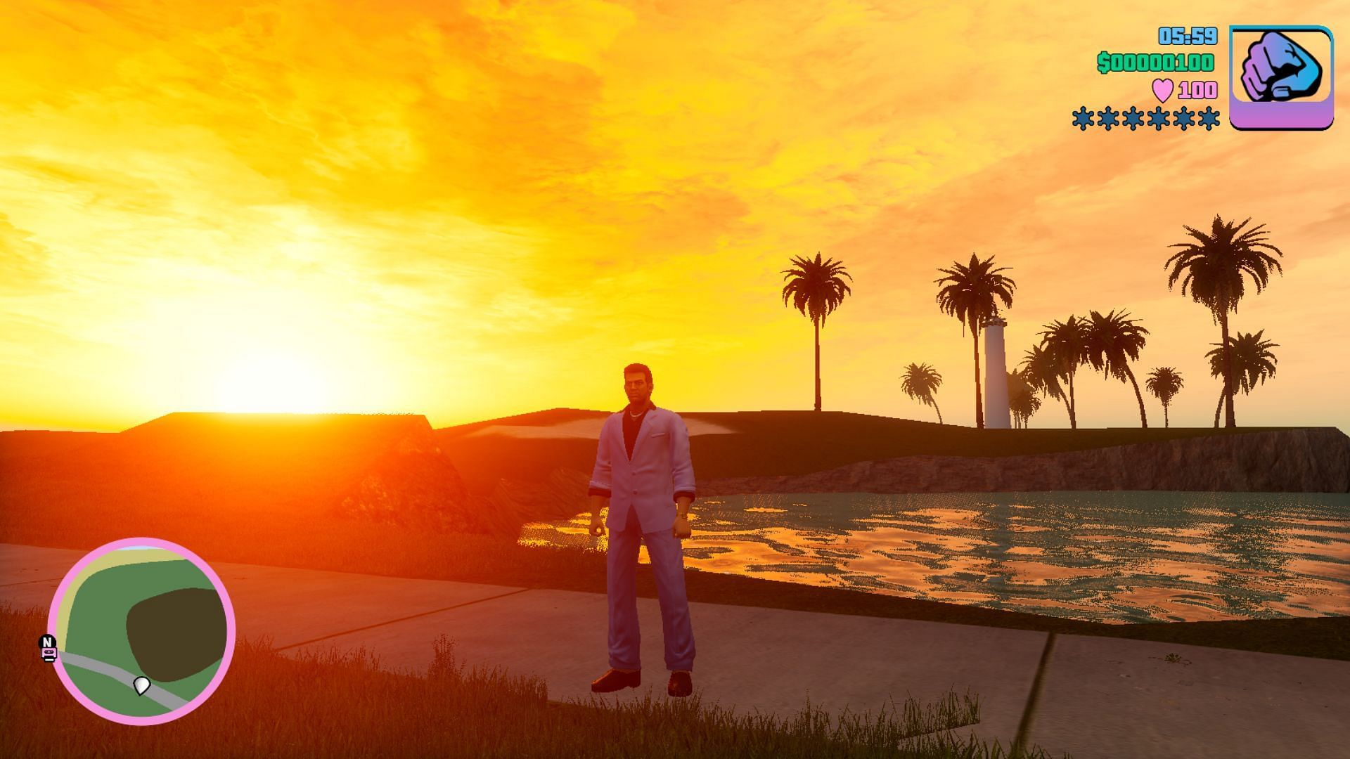 The GTA Trilogy Remastered trophy guide readers should explore all aspects of Vice City (Image via Rockstar Games)