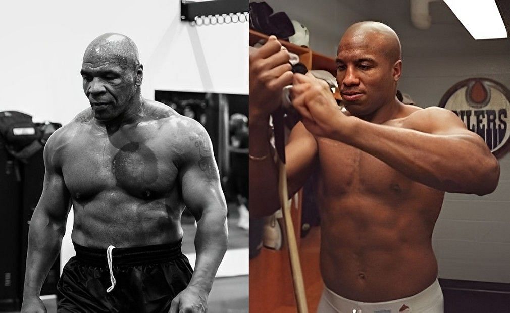 Georges Laraque issues a bold statement for Mike Tyson (Credit: Left: IG @miketyson, Right: IG @georges_laraque)