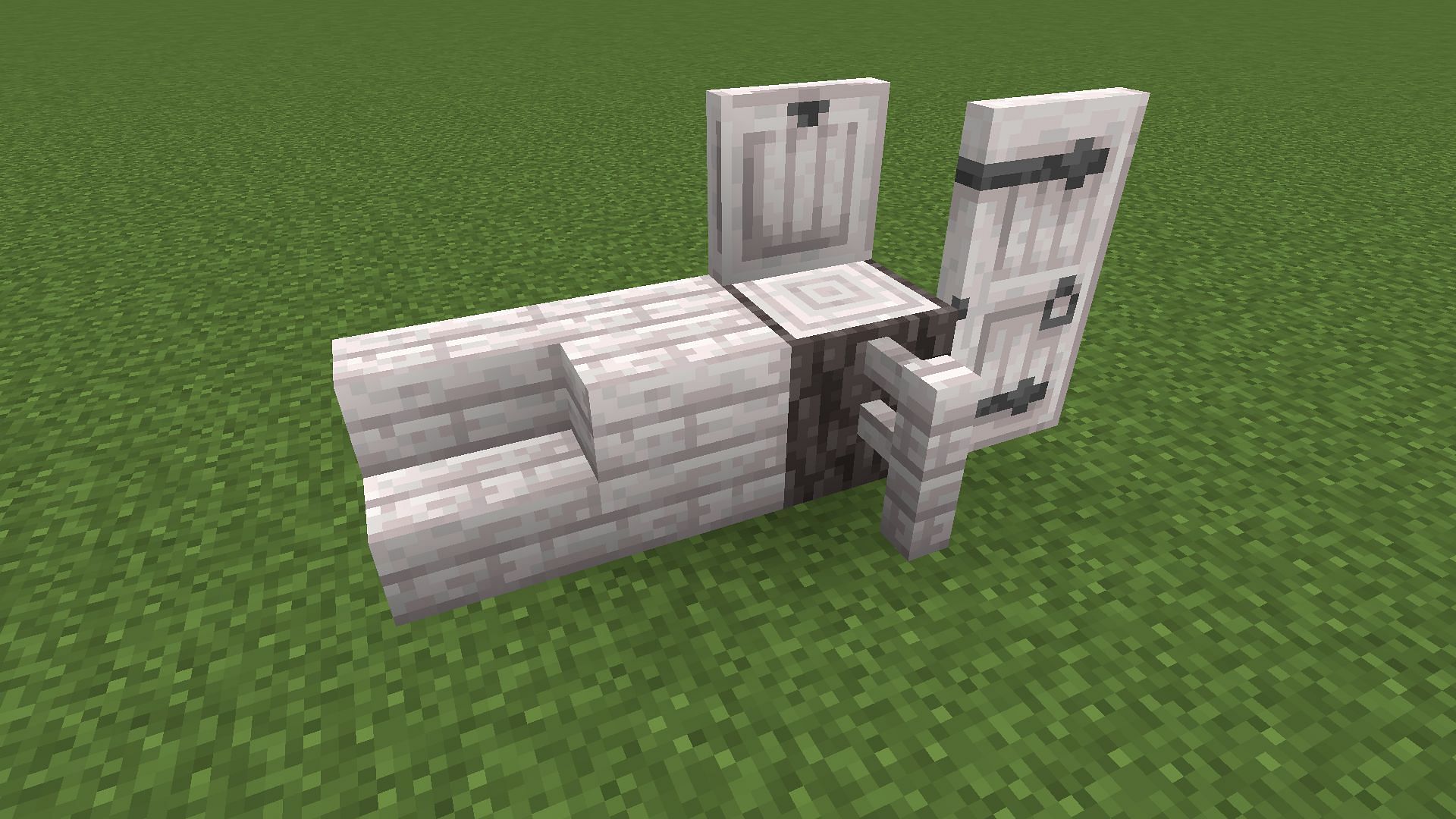 A new wood block set called Pale Oak is coming with the Pale Garden (Image via Mojang Studios)