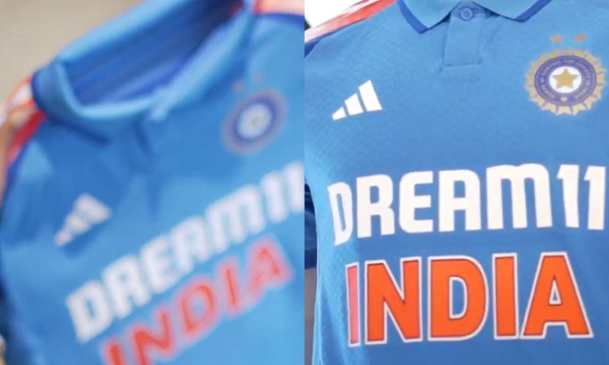 भारतीय टीम की नई जर्सी लॉन्च (Photo Credit - Screenshot/@BCCI)