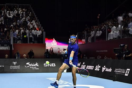 Rafael Nadal in action at the Six Kings Slam (Image Source: Getty)