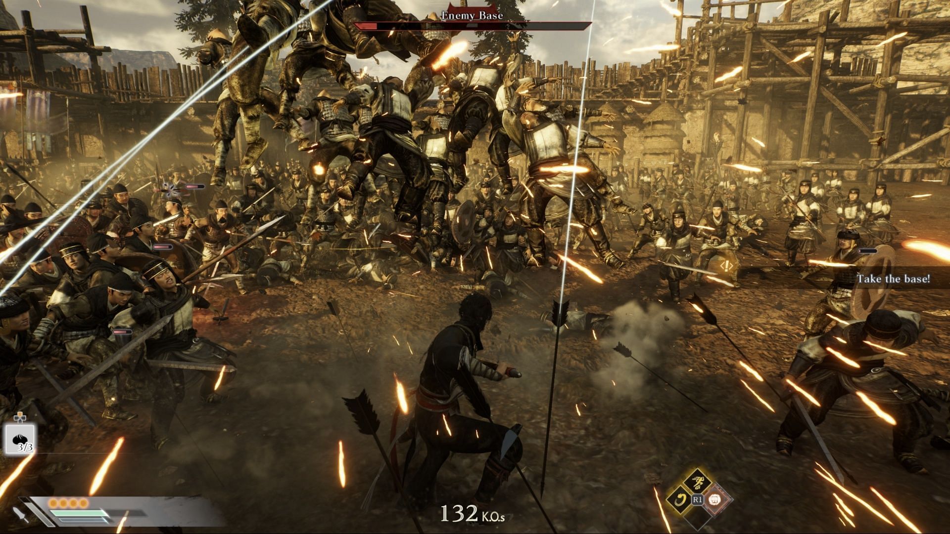 The smaller missions are good for peace-keeping, and exp grinding (Image via Koei Tecmo)