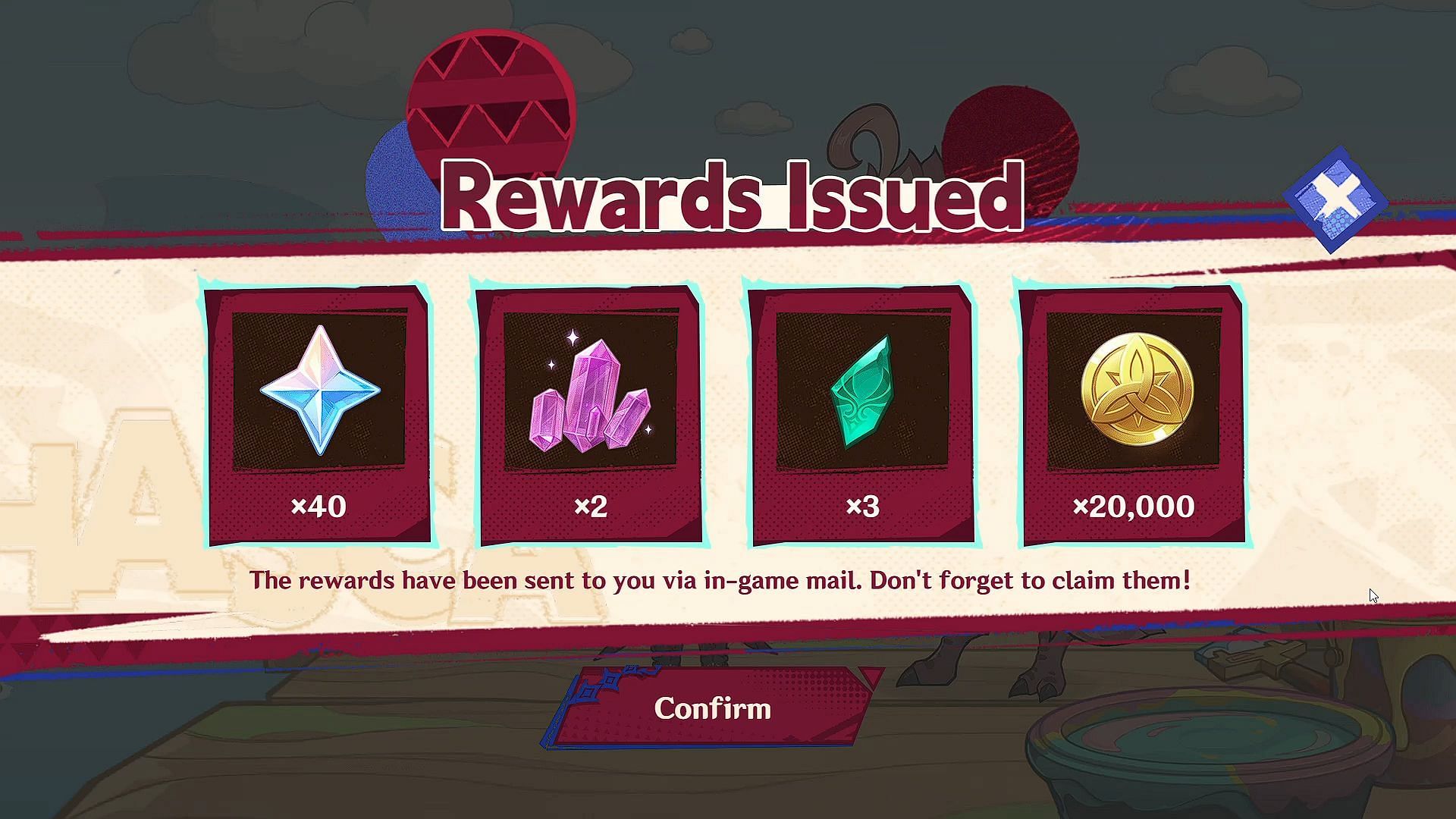 The Meaning of Flight event rewards (Image via HoYoverse)