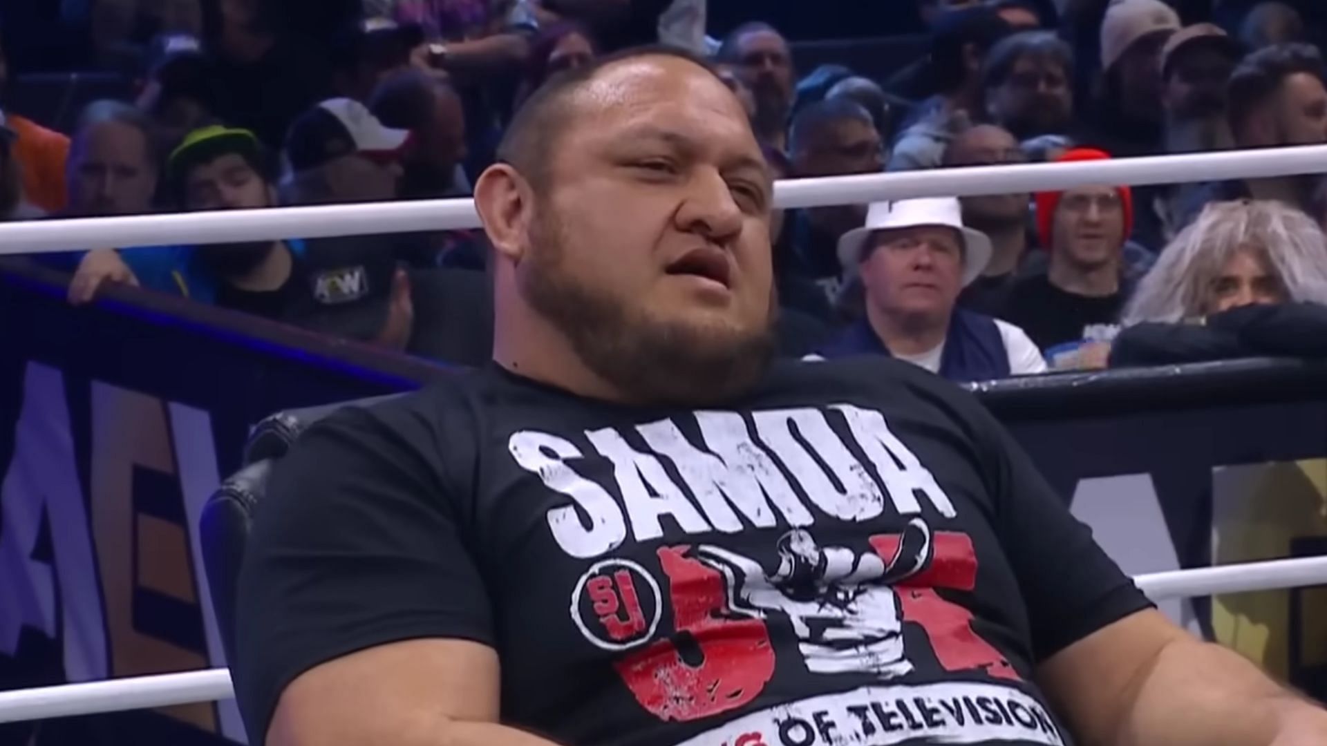 Samoa Joe is a former AEW World Champion (Image via AEW YT) 