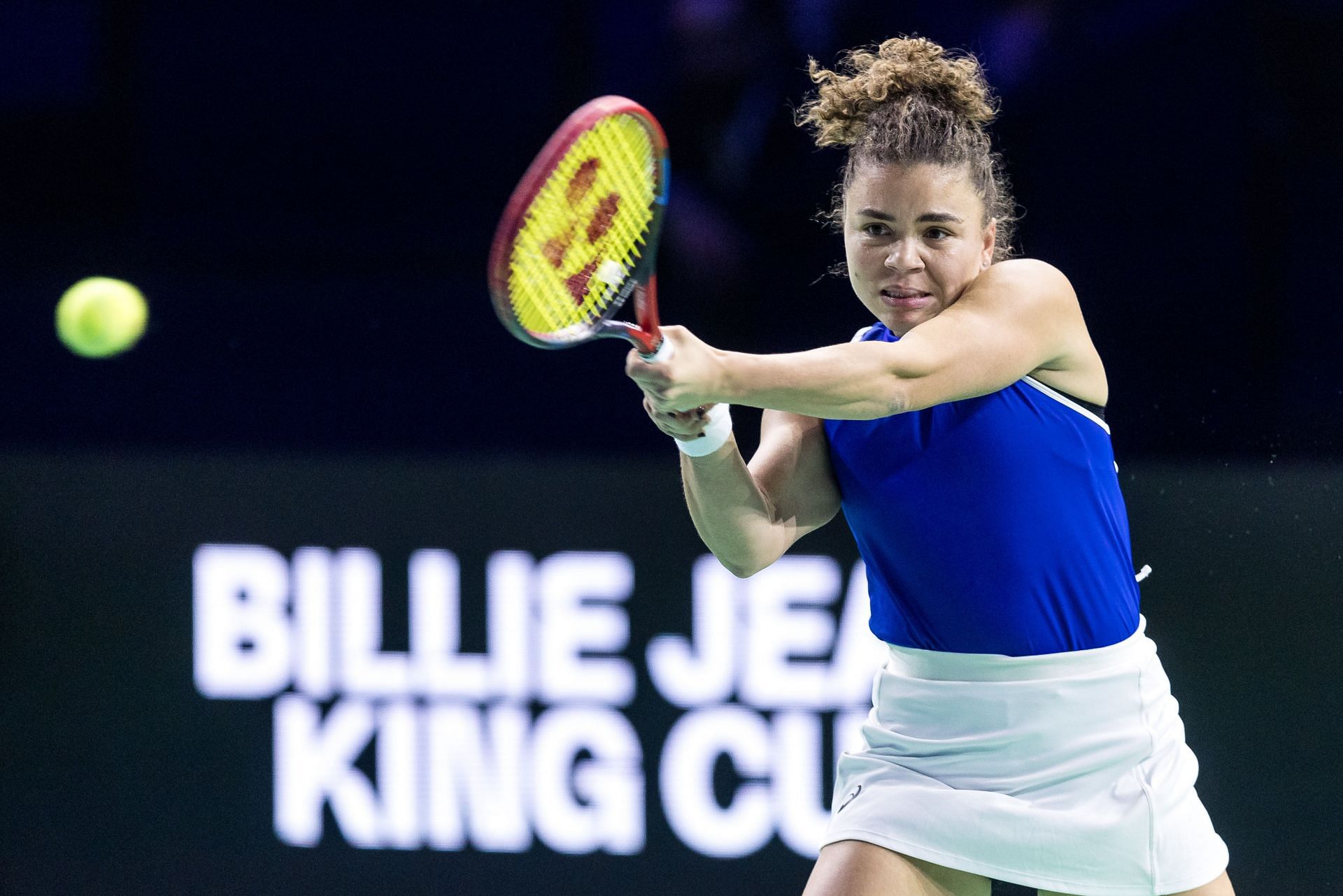 Jasmine Paolini at the Billie Jean King Cup 2024. (Photo: Getty)