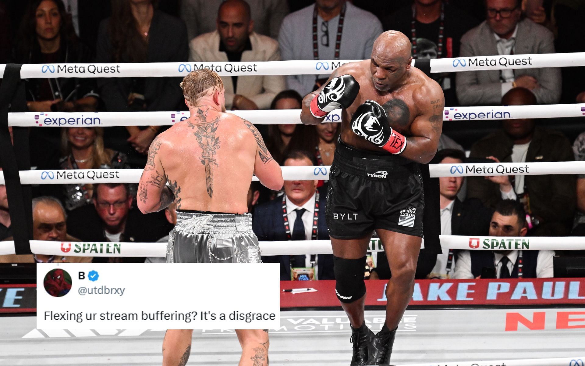 The fight between Jake Paul (left) and Mike Tyson (right) was live-streamed on Netflix [Image courtesy: Getty Images]