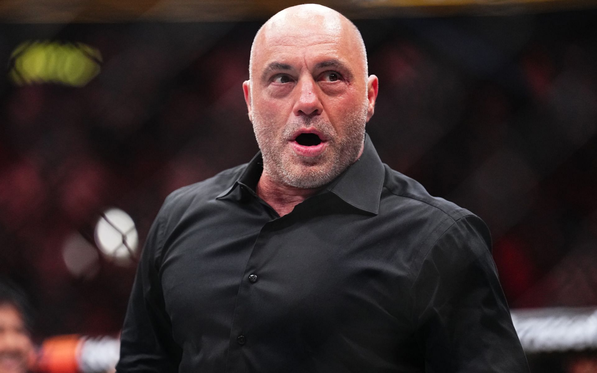 Joe Rogan reacts to being called a &quot;dragon believer&quot; by talk show host. [Image courtesy: Getty Images] 