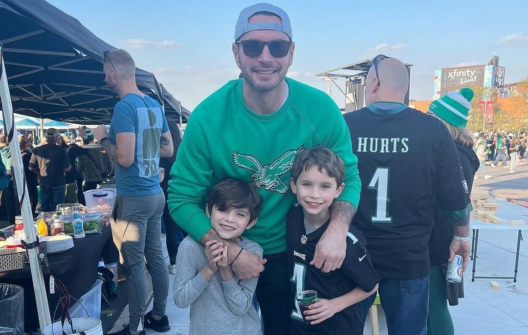 JJ Redick with his two sons