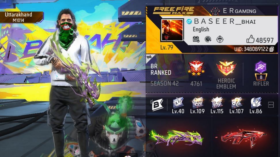 Free Fire MAX ID (Image via Garena/Screenshot)