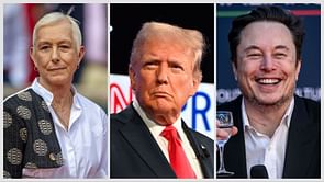 Martina Navratilova reacts to soon-to-be US President Donald Trump's "bronze" look during latest appearance with Elon Musk