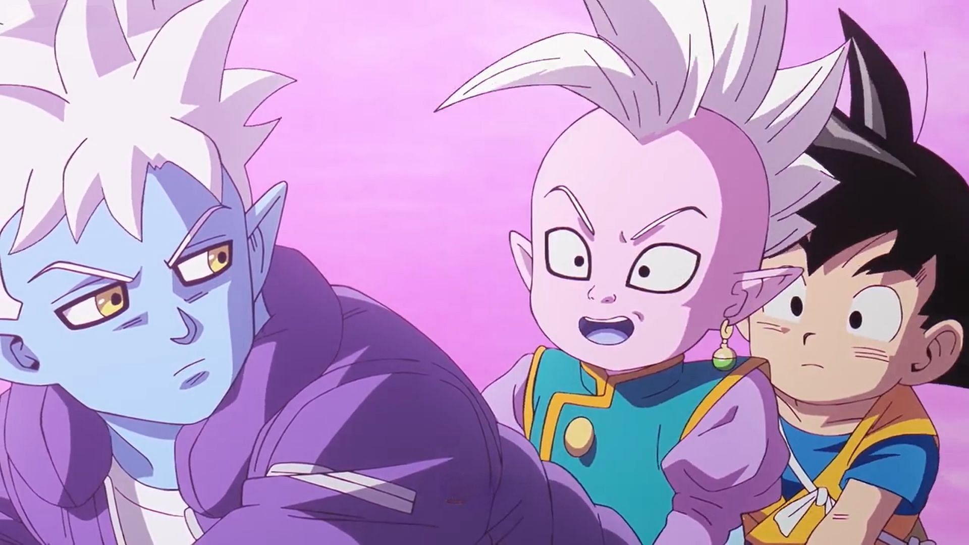 Glorio, Supreme Kai, and Goku as seen in Dragon Ball Daima episode 4 (Image via Toei Animation)