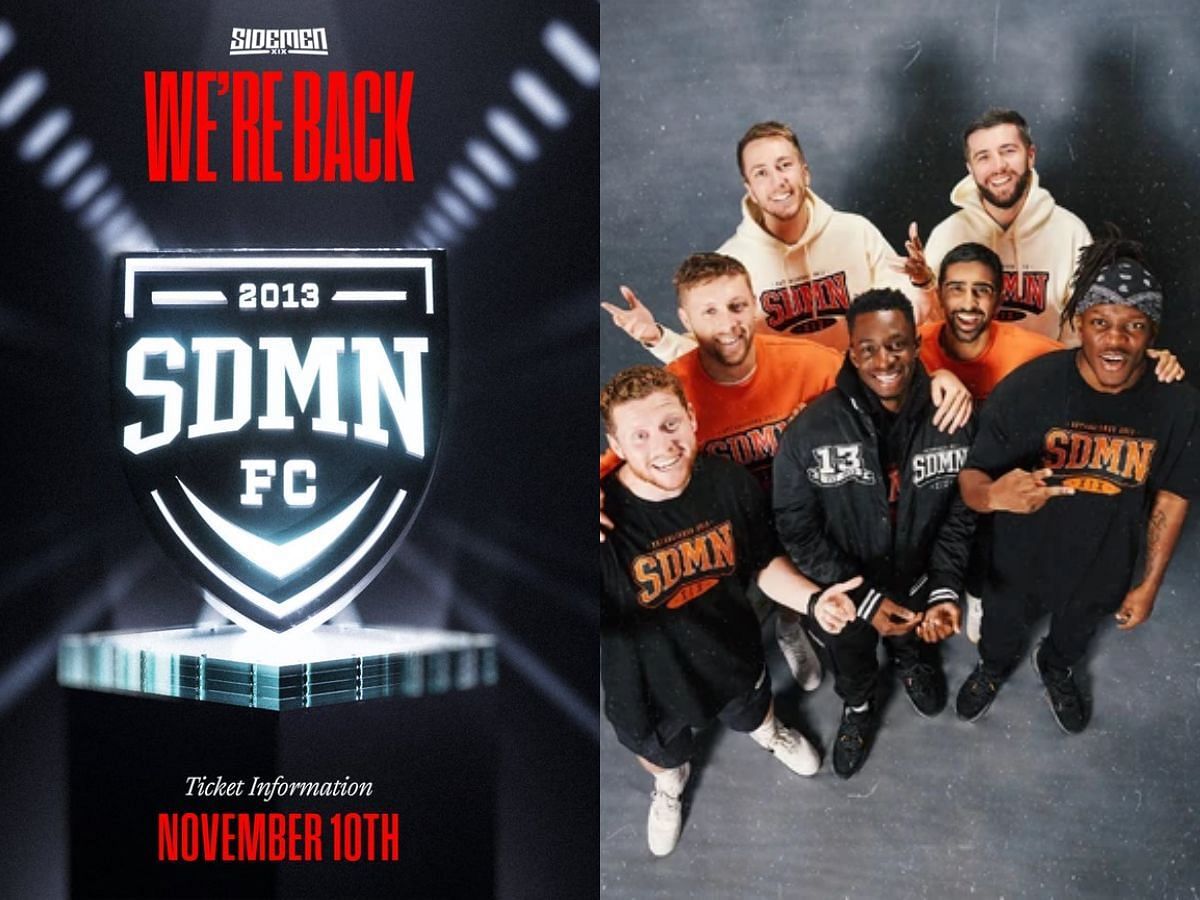 Sidemen Charity Match to return either in 2024 or 2025 (Image via X/Sidemen and Sidemen Fandom.com)