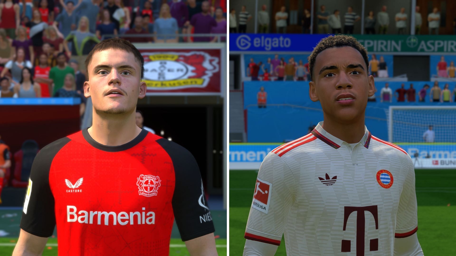 Florian Wirtz and Jamal Musiala as portrayed in EA FC 25  (Image via EA Sports)