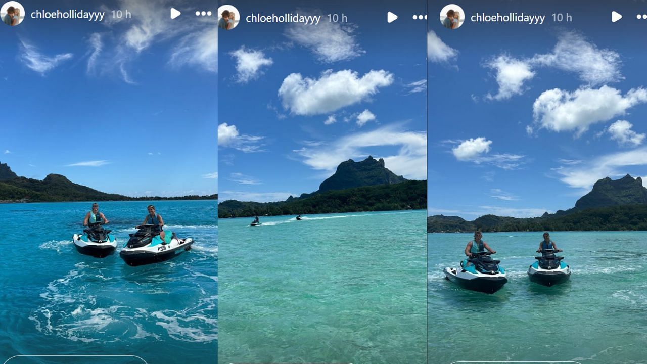 Screenshots of Chloe Holliday&#039;s Instagram Story (Images from - Instagram.com/@chloehollidayyy IG Stories)